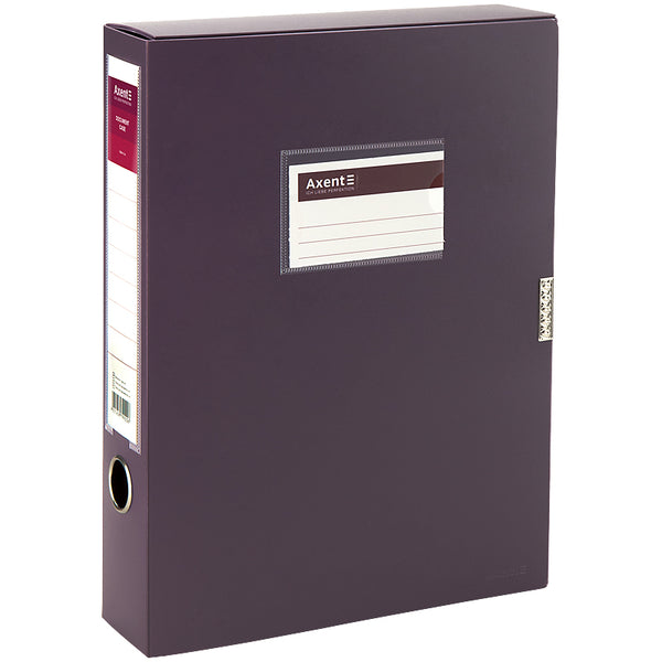 Ordner-Box mit Klettverschluss Axent 1760-11-A, A4, 60 mm, Pflaume