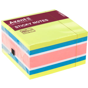 Haftnotizblock Axent 2326-51-A, 75x75 mm, 450 Blätter, Neonfarben