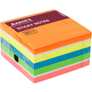 Haftnotizblock Axent 2326-53-A, 75x75 mm, 450 Blätter, Neonfarben