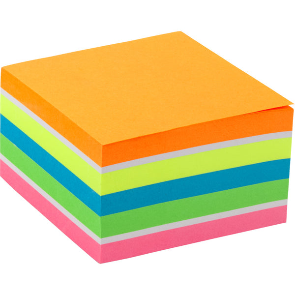 Haftnotizblock Axent 2326-53-A, 75x75 mm, 450 Blätter, Neonfarben