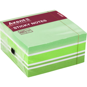 Haftnotizblock Axent 2327-71-A, 75x75 mm, 400 Blätter, Pastellfarben