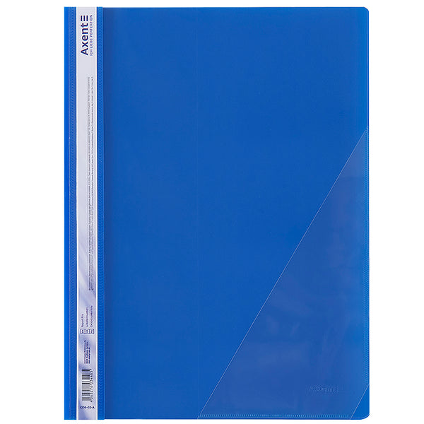 Report folder with corner pocket Axent 1306-02-A, A4, blue
