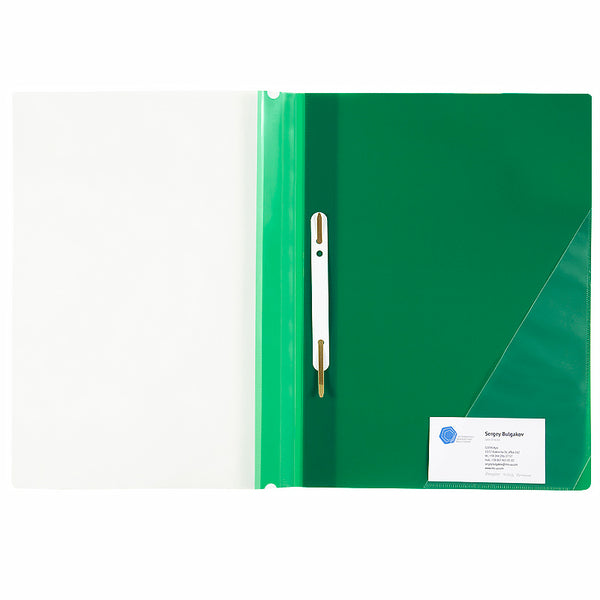 Report folder with corner pocket Axent 1306-25-A, A4, green