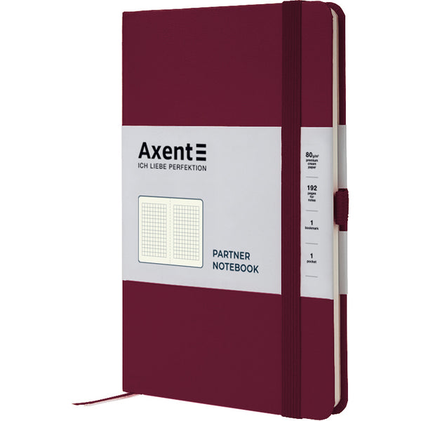 Notizbuch Axent Partner 8201-46-A, 125x195 mm, 96 Blatt, kariert