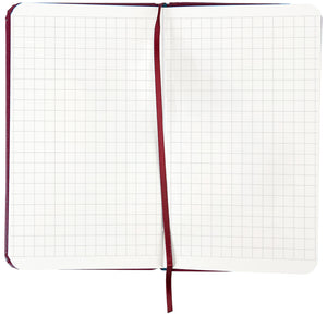 Notebook Axent Partner 8301-46-A, A6-, 95x140 mm, 96 sheets, squared, hard cover, wine
