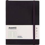 Notizbuch Axent Partner Soft L, 8615-01-A, 190x250 mm, 96 Blatt, kariert, flexibler Umschlag, schwarz