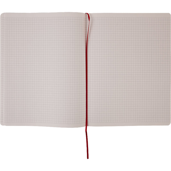 Notizbuch Axent Partner Soft L, 8615-06-A, 190x250 mm, 96 Blatt, kariert, flexibler Umschlag, rot