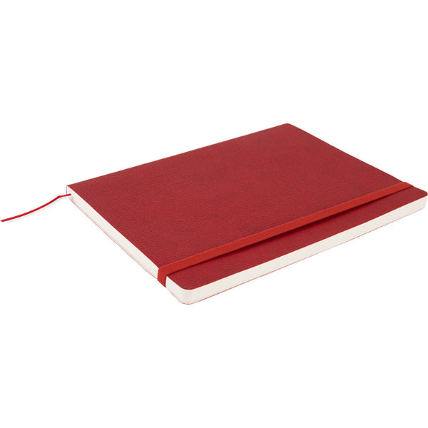 Notizbuch Axent Partner Soft L, 8615-06-A, 190x250 mm, 96 Blatt, kariert, flexibler Umschlag, rot
