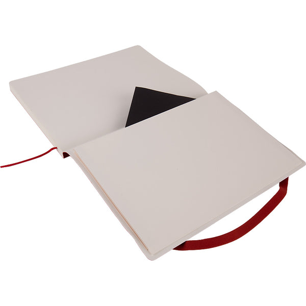 Notizbuch Axent Partner Soft L, 8615-06-A, 190x250 mm, 96 Blatt, kariert, flexibler Umschlag, rot