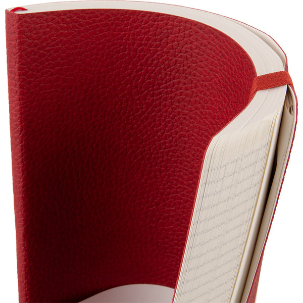 Notizbuch Axent Partner Soft L, 8615-06-A, 190x250 mm, 96 Blatt, kariert, flexibler Umschlag, rot