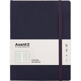 Notizbuch Axent Partner Soft L, 8615-02-A, 190x250 mm, 96 Blatt, kariert, flexibler Umschlag, blau
