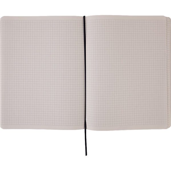 Notizbuch Axent Partner Soft L, 8615-02-A, 190x250 mm, 96 Blatt, kariert, flexibler Umschlag, blau