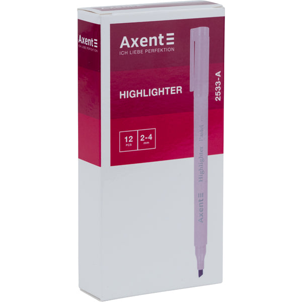 Textmarker Axent Pastell 2533-10-A, 2-4 mm, keilförmig, rosa