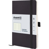 Notebook Axent Partner Soft Skin 8616-01-A, A5-, 96 sheets, squared, black