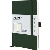 Notebook Axent Partner Soft Skin 8616-23-A, A5-, 125x195 mm, 96 sheets, squared, flexible cover, dark-green