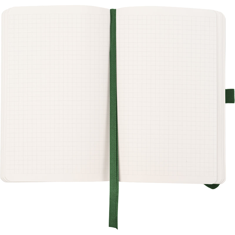 Notebook Axent Partner Soft Skin 8616-23-A, A5-, 125x195 mm, 96 sheets, squared, flexible cover, dark-green