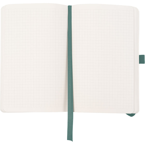 Notizbuch Axent Partner Soft Skin 8616-48-A, A5-, 125x195 mm, 96 Blatt, karierter, flexibler Einband, grau und azur