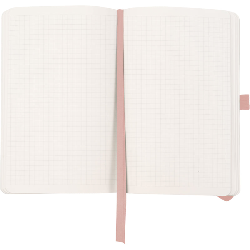 Notebook Axent Axent Partner Soft Skin 8616-24-A, A5-, 125x195 mm, 96 sheets, squared, flexible cover, puder pink