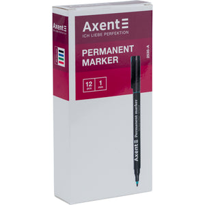 Marker Permanent Axent 2535-06-A, 1 mm, rund, rot