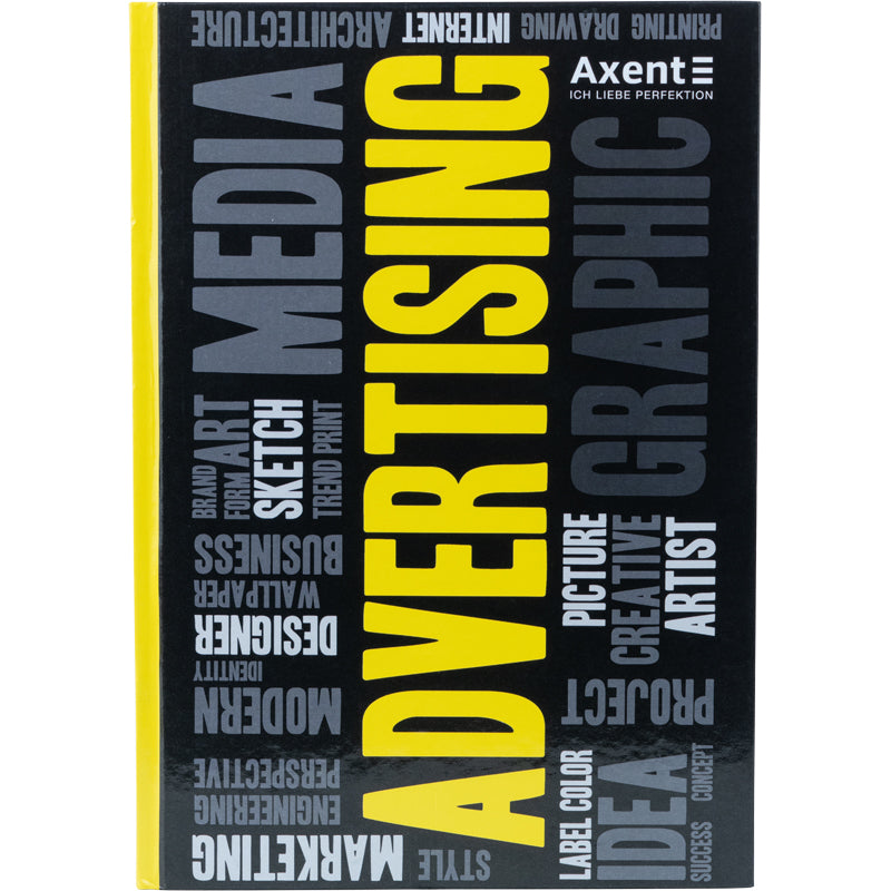 Notebook Axent Colors 8421-06-A, А4, 80 sheets, squared, yellow