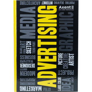 Notebook Axent Colors 8421-06-A, А4, 80 sheets, squared, yellow