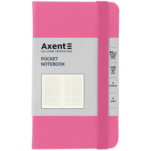 Notebook Axent Partner 8301-10-A, 95*140 mm, 96 sheets,  squared, pink