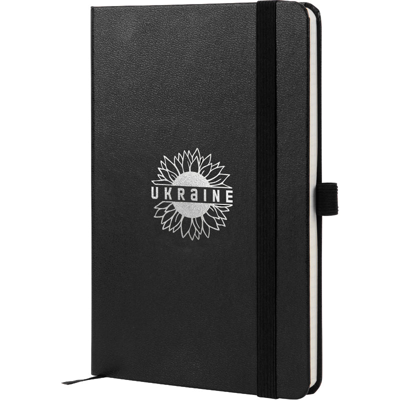 Notizbuch Axent Partner Sunflower 8201-01-4-A, 125*195 mm, 96 Blätter, Zelle, schwarz