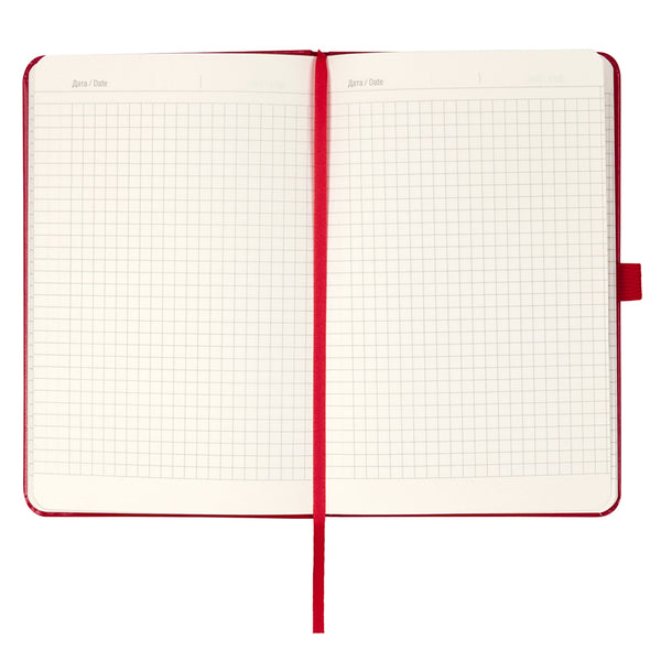 Notizbuch Axent Partner Sunflower 8201-03-4-A, 125x195 mm, 96 Blatt, Zelle, rot