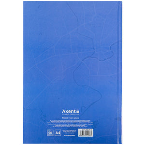 Notebook Axent Liberty 8422-551-A, А4, 96 sheets, squared, blue
