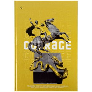 Notebook Axent Courage 8422-552-A, А4, 96 sheets, squared, yellow