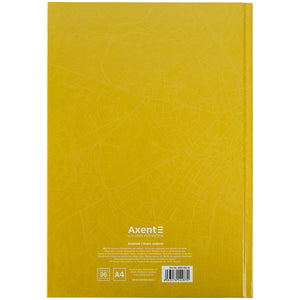 Notebook Axent Courage 8422-552-A, А4, 96 sheets, squared, yellow