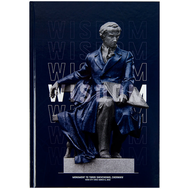 Notizbuch Axent Wisdom 8422-553-A, A4, 96 Blatt, kariert, dunkelblau