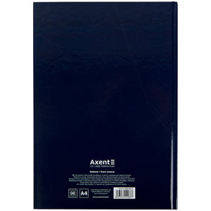 Notizbuch Axent Wisdom 8422-553-A, A4, 96 Blatt, kariert, dunkelblau