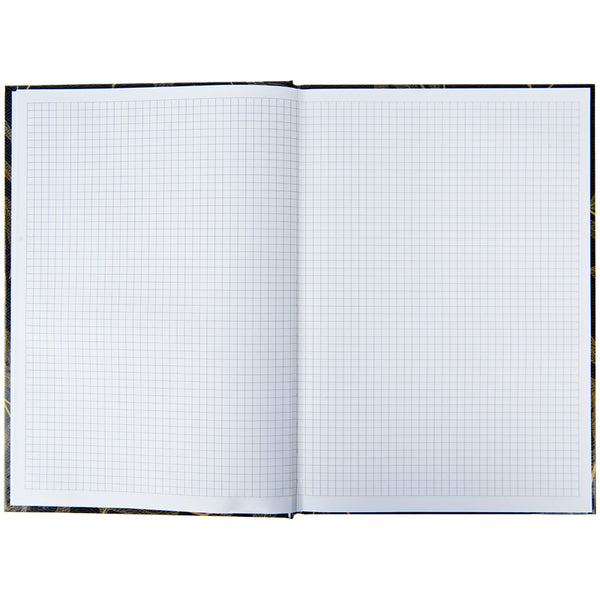 Notizbuch Axent Waves 8422-561-A, A4, 96 Blatt, kariert, schwarz