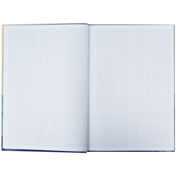 Notizbuch Axent Waves 8422-562-A, A4, 96 Blatt, kariert, blau
