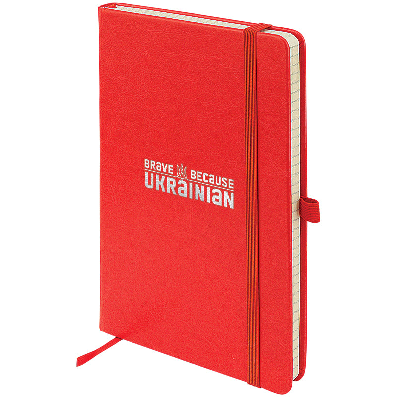 Notizbuch Axent Partner Lux Brave UA 8202-06-1-A, 125x195 mm, 96 Blätter, Zelle, rot