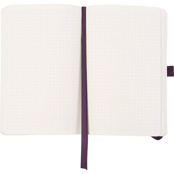 Notebook Axent Partner Soft Skin Tryzub 8616-02-3-A, 125x195 mm, 96 sheets,  squared, blue