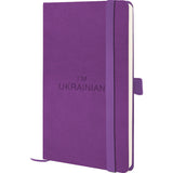 Notebook Axent Partner Soft Skin Ukrainian 8616-11-2-A, 125x195 mm, 96 sheets,  squared, purple