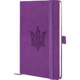 Notebook Axent Partner Soft Skin Glory 8616-11-4-A, 125x195 mm, 96 sheets,  squared, purple