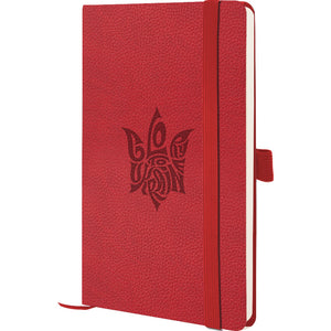 Notebook Axent Partner Soft Skin Glory 8616-06-4-A, 125x195 mm, 96 sheets,  squared, red