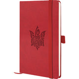 Notebook Axent Partner Soft Skin Glory 8616-06-4-A, 125x195 mm, 96 sheets,  squared, red