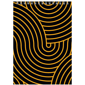 Spiralnotizbuch Axent D8012-03, А5, 48 Blatt, kariert, gelb