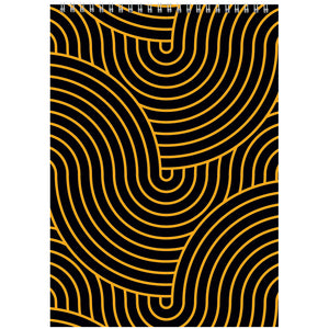 Spiral notebook Axent D8013-03, А4, 48 sheets, squared, yellow