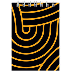 Spiral notebook Axent D8014-03, А7, 48 sheets, squared, yellow