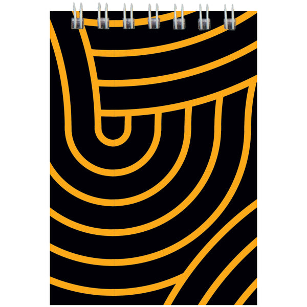 Spiral notebook Axent D8014-03, А7, 48 sheets, squared, yellow