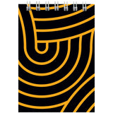 Spiral notebook Axent D8014-03, А7, 48 sheets, squared, yellow