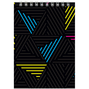 Spiral notebook Axent D8011-04, А6, 48 sheets, squared, neon