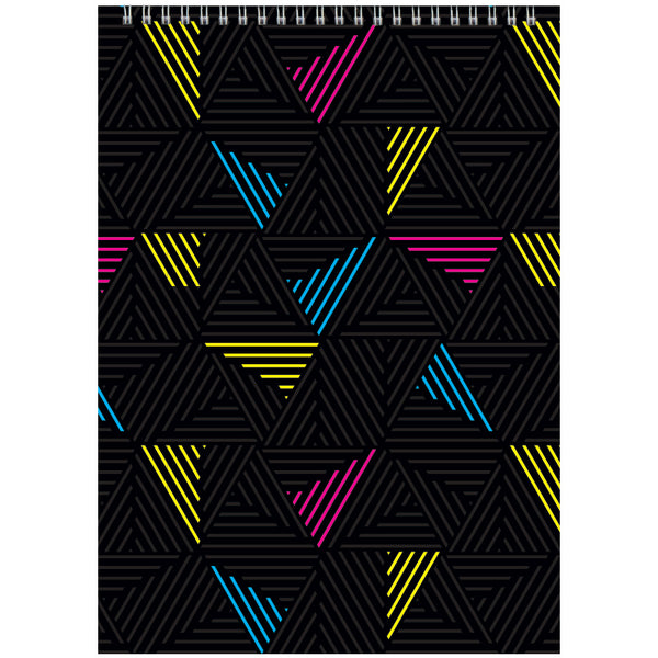 Spiralnotizbuch Axent D8013-04, А4, 48 Blatt, kariert, neon