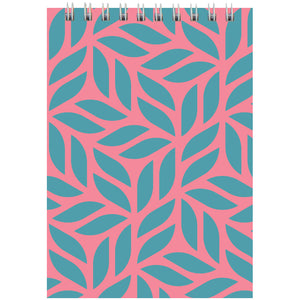 Spiral notebook Axent D8011-05, А6, 48 sheets, squared, pink