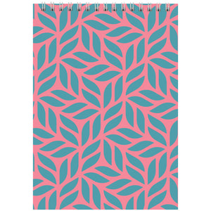 Spiralnotizbuch Axent D8012-05, А5, 48 Blatt, kariert, rosa